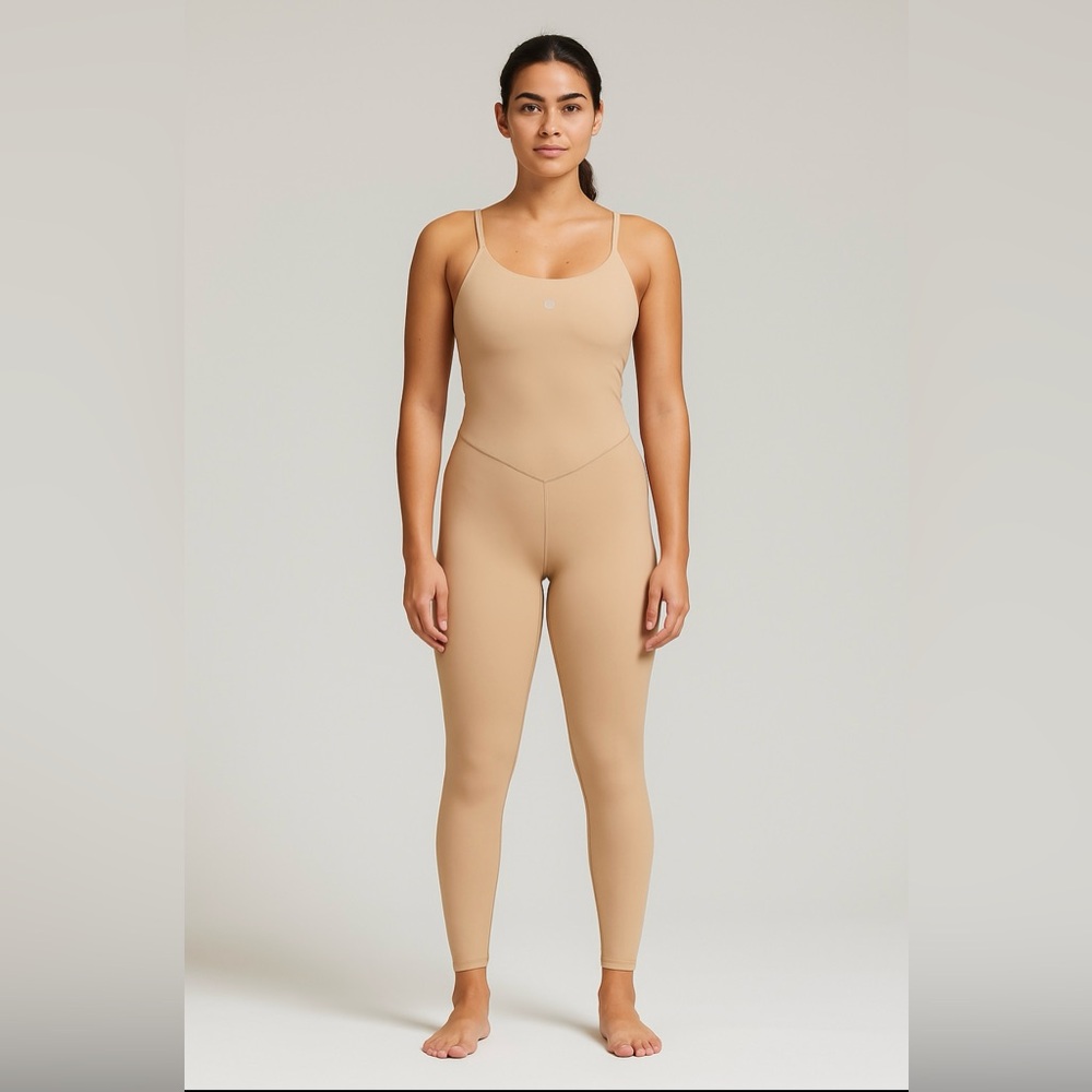 Lululemon ALING bodysuit “25  Beige